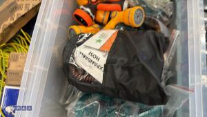 Box of sprinklers, spray guns, hoses - 2