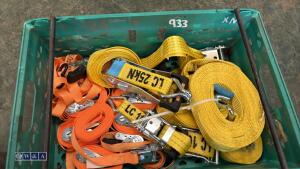 Tray of ratchet straps
