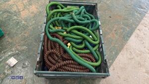 Tray of expandable garden hoses - 2