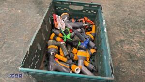 Tray of hose connectors, nozzles, spray guns - 2