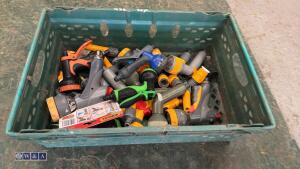 Tray of hose connectors, nozzles, spray guns - 3