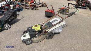 RYOBI petrol rotary mower c/w collection box