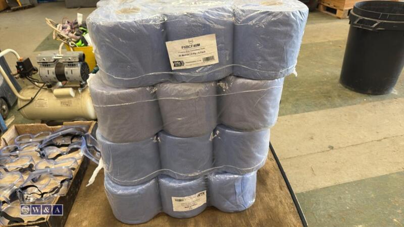 4 x 6 rolls of 2 ply blue roll
