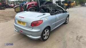 2004 PEUGEOT 206 CC 5-speed manual petrol convertible coupe car (YN04 YKU)(MoT 31st January 2027)(V5, MoT & other history in office) - 7