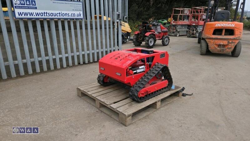 2026 CAPTOK CK800 rubber tracked petrol remote control mower c/w remote