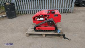2026 CAPTOK CK800 rubber tracked petrol remote control mower c/w remote - 2