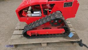 2026 CAPTOK CK800 rubber tracked petrol remote control mower c/w remote - 9