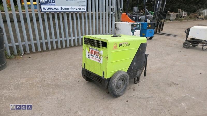 PRAMAC P6000 6kva diesel dual volt generator