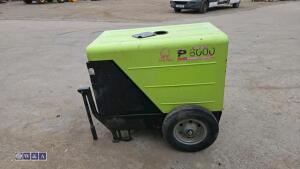 PRAMAC P6000 6kva diesel dual volt generator - 6
