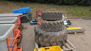 3 x tyres (2 x 10-16.5NHS & 2 x 500/60-22.5) - 3