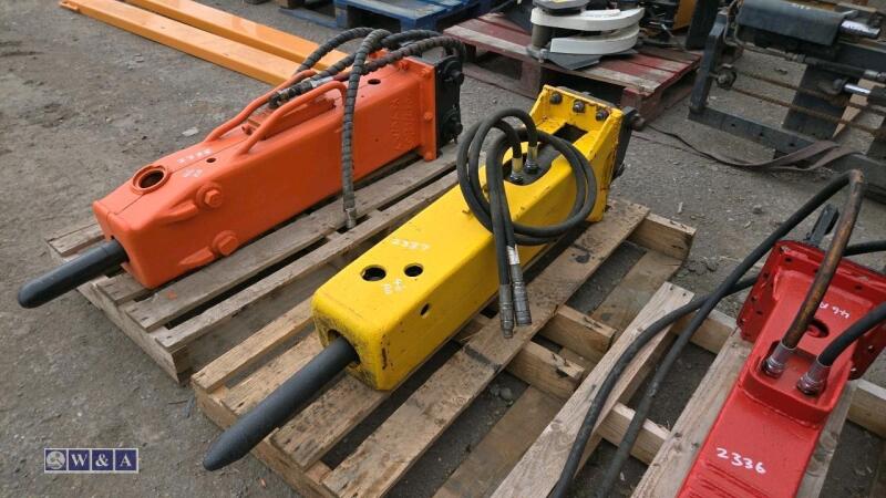 KOMAC hydraulic machine breaker c/w hoses (35mm pins)