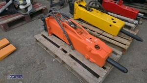NPX hydraulic machine breaker c/w hoses (40mm pins) - 2