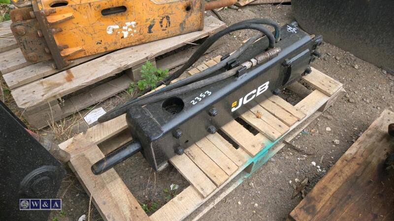 JCB hydraulic machine breaker c/w hoses (25mm pins)
