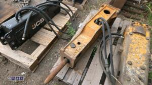 Hydraulic machine breaker c/w lines (30mm pins)