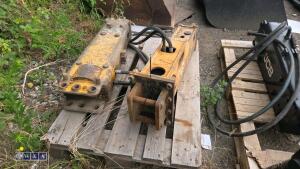 Hydraulic machine breaker c/w lines (30mm pins) - 3