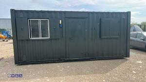 20' steel secure site office container - 2