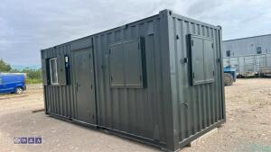 20' steel secure site office container - 3