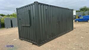 20' steel secure site office container - 4