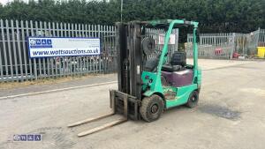 MITSUBISHI FD15 1.5t diesel driven forklift truck (s/n 50889) with triple mast & side-shift