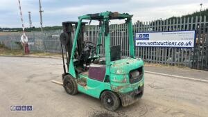 MITSUBISHI FD15 1.5t diesel driven forklift truck (s/n 50889) with triple mast & side-shift - 3