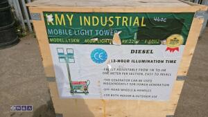 KMY diesel driven 3kw lighting set (unused)