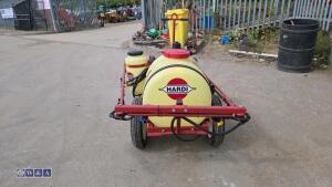 HARDI towable push pull petrol powered boom sprayer c/w Briggs & Stratton engine - 4