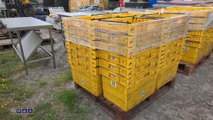 Approx 30 x heavy duty stacking boxes
