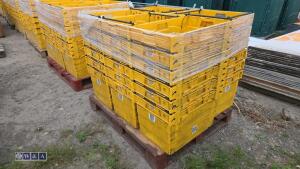 Approx 30 x heavy duty stacking boxes - 2