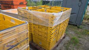 Approx 30 x heavy duty stacking boxes - 3