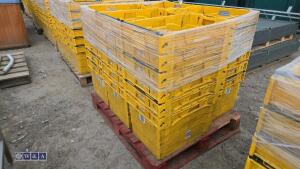 Approx 30 x heavy duty stacking boxes