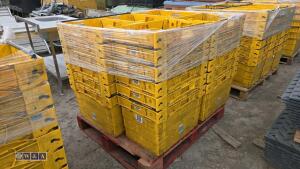 Approx 30 x heavy duty stacking boxes - 2