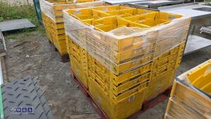Approx 30 x heavy duty stacking boxes - 3