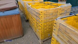Approx 30 x heavy duty stacking boxes