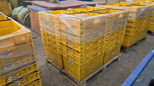 Approx 30 x heavy duty stacking boxes - 2