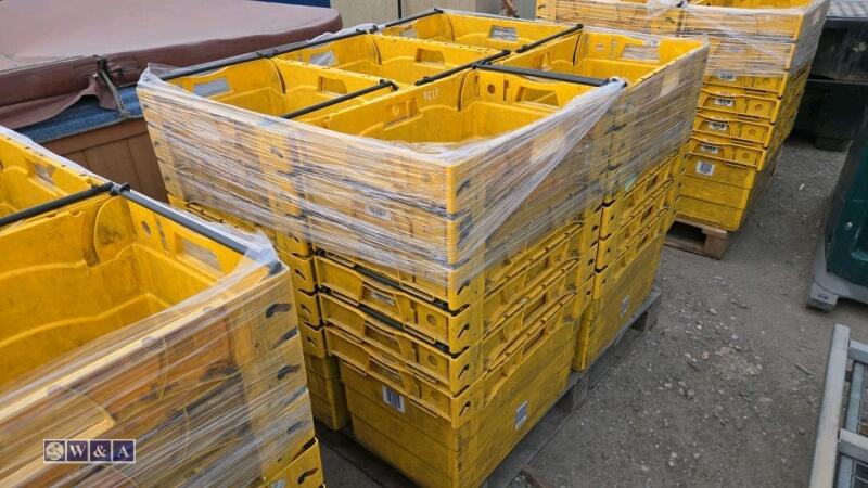 Approx 30 x heavy duty stacking boxes