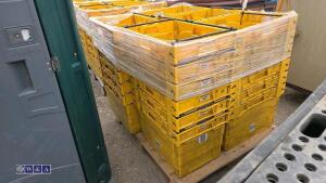 Approx 30 x heavy duty stacking boxes - 3