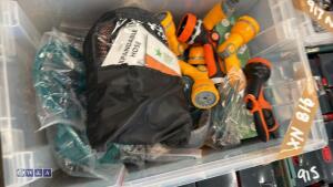 Box of sprinklers, spray guns, hoses - 3