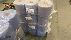 4 x 6 rolls of 2 ply blue roll