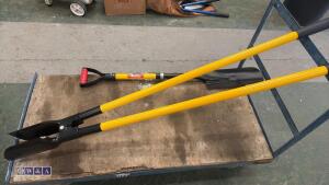 Drain spade & post hole spade (unused) - 2