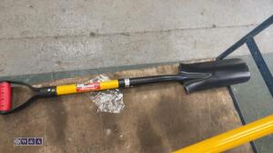 Drain spade & post hole spade (unused) - 3