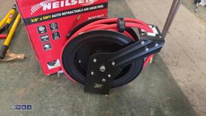 NEILSEN 50ft auto retractable air hose reel (unused)
