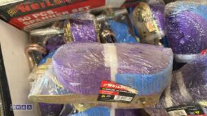 Box of 4m ratchet straps (unused) - 2