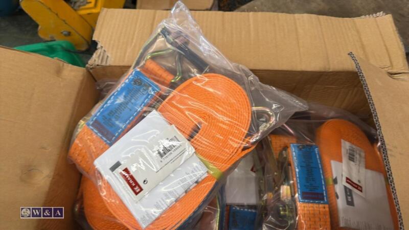Box of 9m ratchet straps (unused)