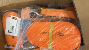 Box of 9m ratchet straps (unused) - 2