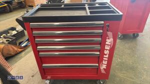 6-drawer tool cabinet c/w tools (red)