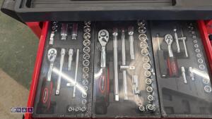 6-drawer tool cabinet c/w tools (red) - 5