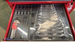 6-drawer tool cabinet c/w tools (red) - 6