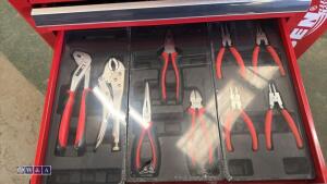 6-drawer tool cabinet c/w tools (red) - 7