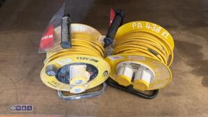 2 x 110v cable reels