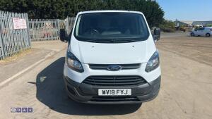 2018 FORD TRANSIT CUSTOM 290 EURO6 6-speed manual diesel van (WV18 FYJ)(MoT 12th February 2027)(V5, spare key, service book & manual in office) - 7